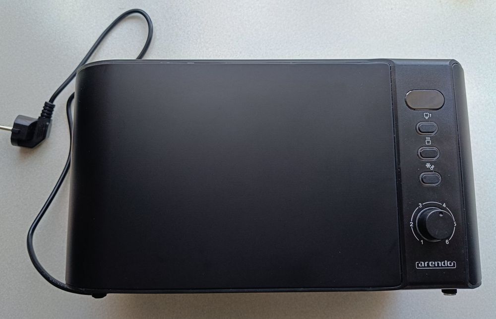 Toster Arendo Czarny. Na 4 kromki