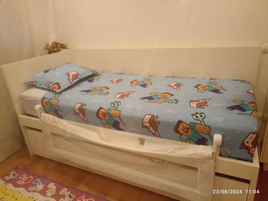 Cama individual / dupla com gavetão | p/ colchões 90x200cm