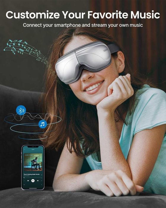 Masażer Oczu z Ciepłem i Wibracjami do Migreny, RENPHO Eyeris 2 spp57