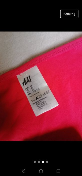Bikini neon falbanką h&m