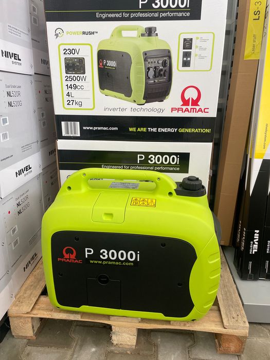Agregat prądotwórczy PRAMAC P3000i INVERTER Nowy fv gwar. wyciszony