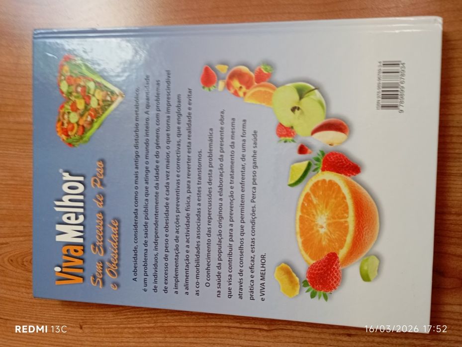 Livro"viva melhor sem excesso de peso e obesidade"