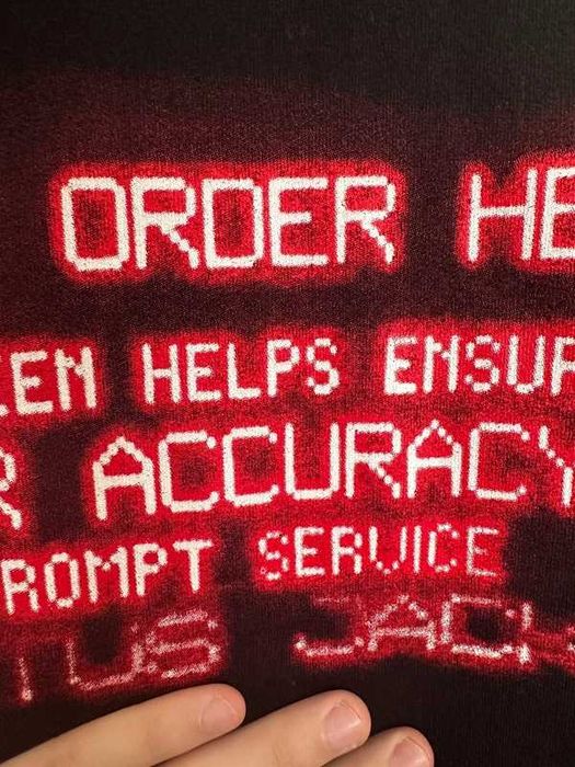 Travis Scott x McDonald's Order Here T-Shirt Cactus Jack Nightcrawler Black 2020 Rare