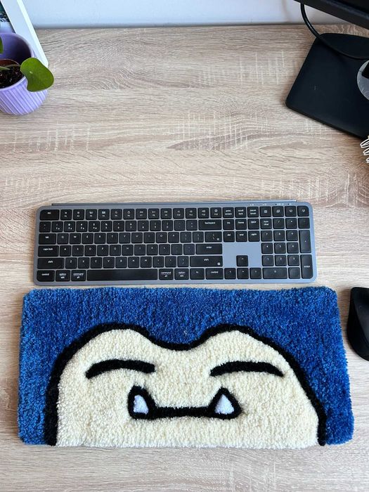 Ręcznie robiona podkładka tuftowana na biurko | handmade
