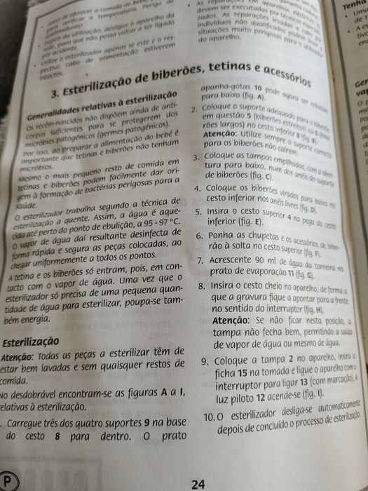 Esterilizador a vapor e panela