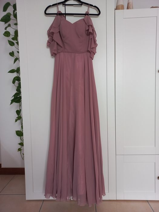 Vestido rosa velho claro