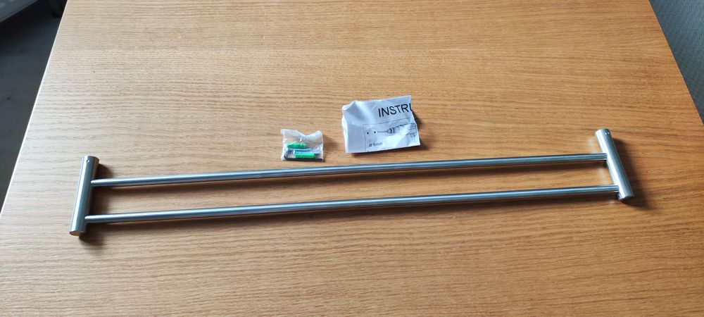 Wieszak na ręczniki podwójny