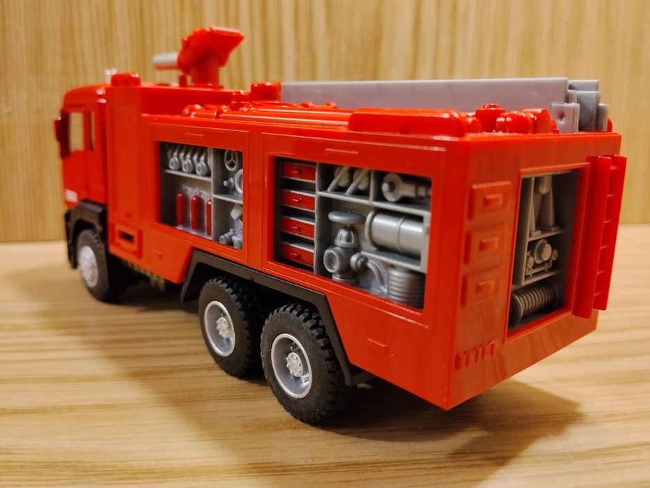 Модель Камаз пожарный  автоэвакуатор Автопром металл свет звук инерция