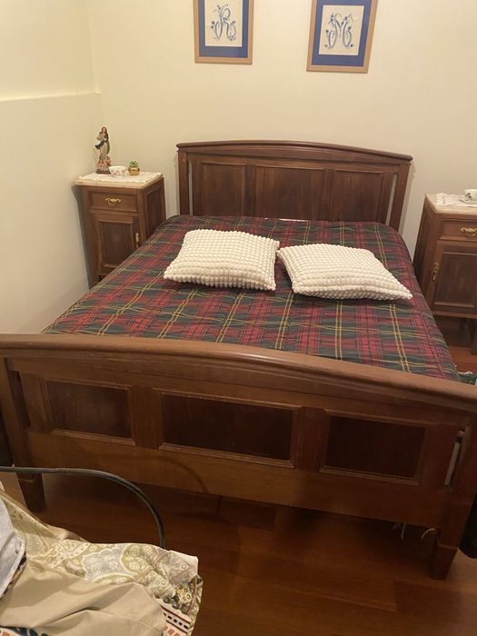 Quarto antigo mogno macico restaurado negociavel