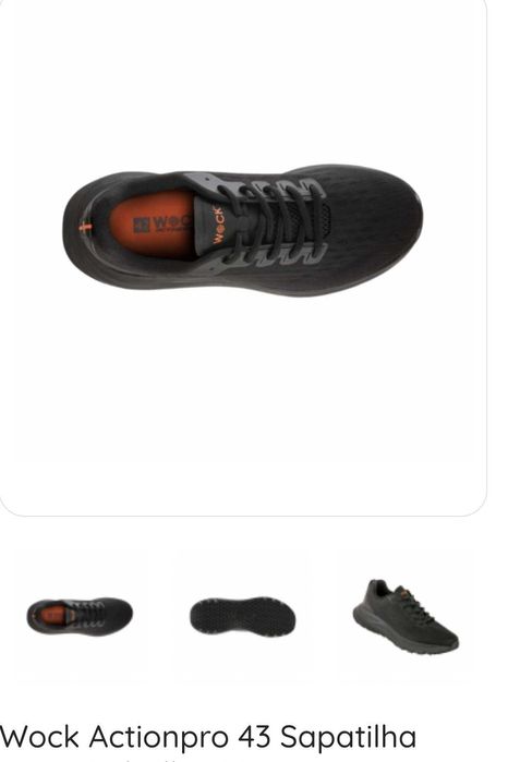 Sapatilhas de trabalho, passeio wock