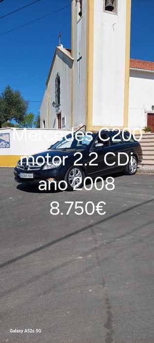 Mercedes C200 CDi Diesel Avantgarde 6velocidades ano2008 insp3/2027 pneus novos Aceito retomas e trocas