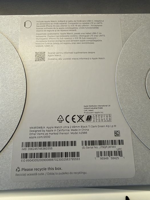 Apple Watch Ultra 2 Black Cellular