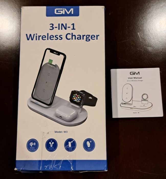 Carregador wireless 3 in 1