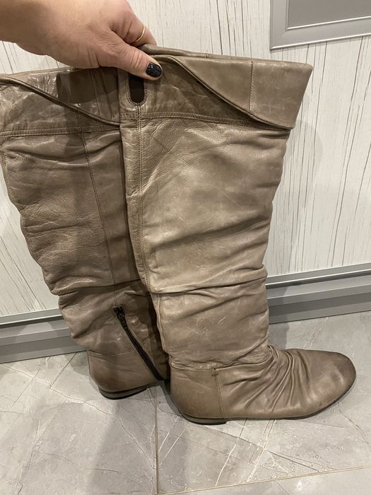 Buty dlugie skorzane