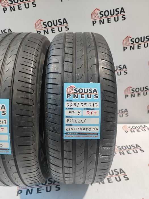 2 pneus semi novos 225-55R17 Pirelli - Oferta dos Portes
