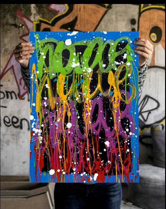 JonOne - Untitled (Blue) 2024