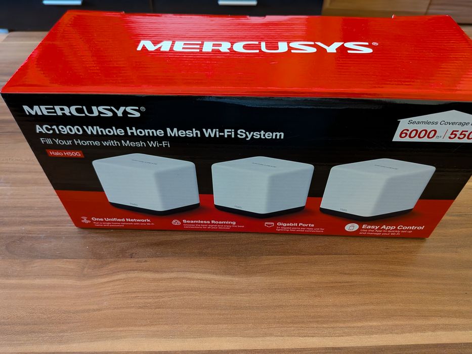 Sistema mesh Mercusys Halo H50G router/access point  (Pack de 3)
