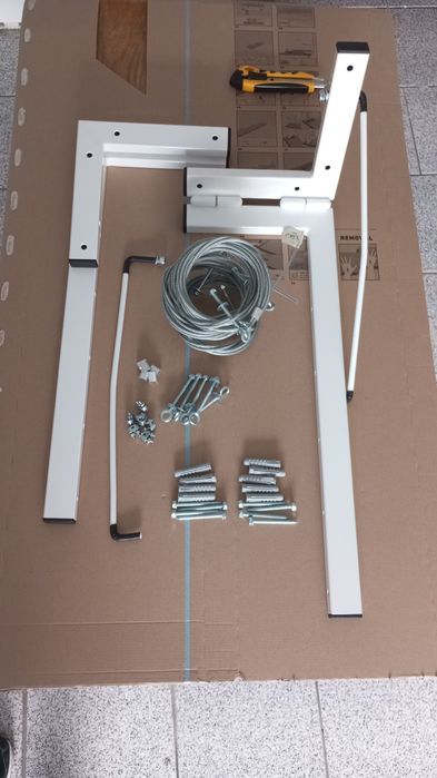 Kit Estendal Rebatível 5 cordas c/ 5mt, pintado, robusto