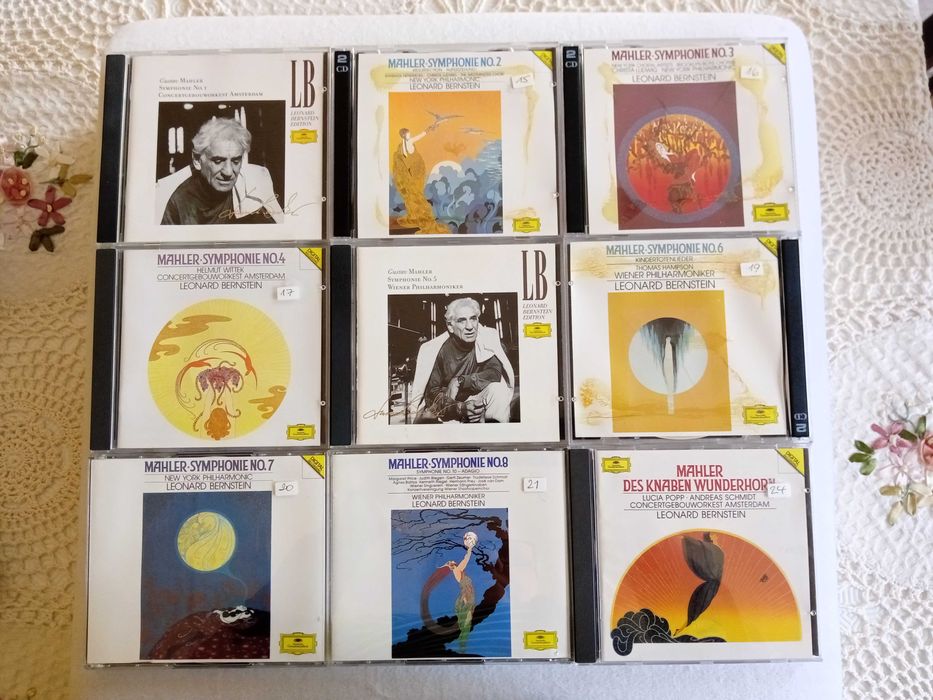 Leonard Bernstein, Mahler, Symfonie komplet, Deutsche Grammopfon, 9 CD