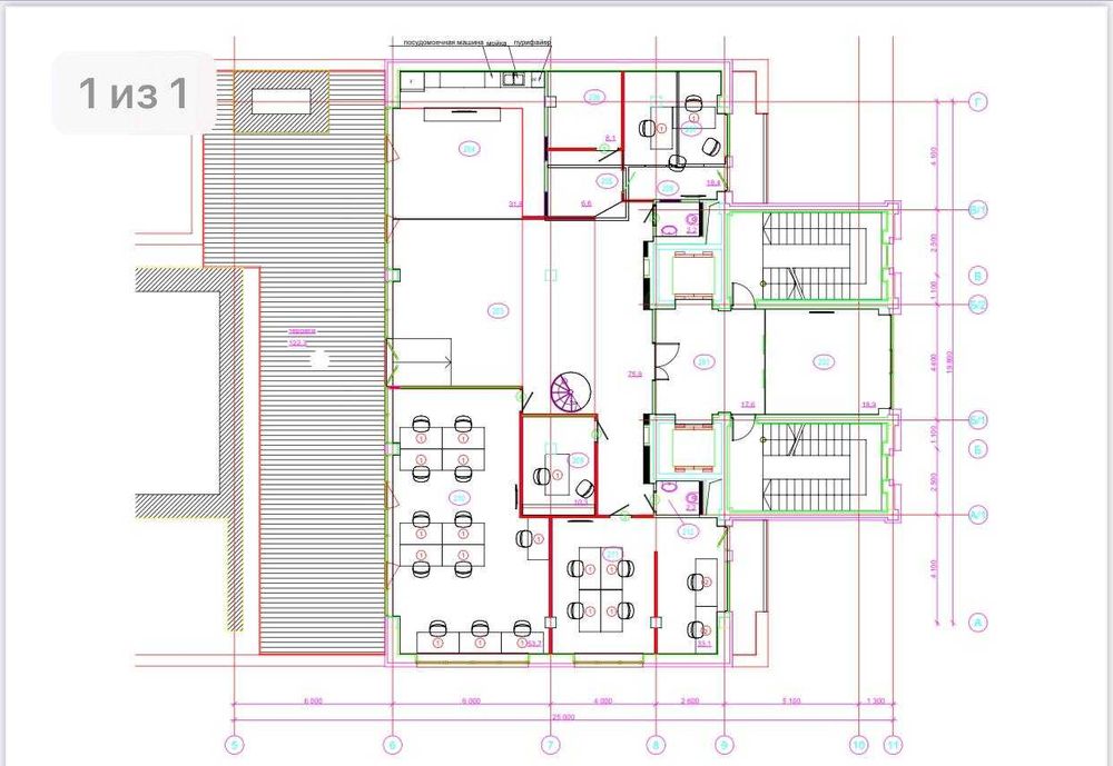 Сдам офис 350 м2 в бизнес центре на Старокозацкой, Яворницкого