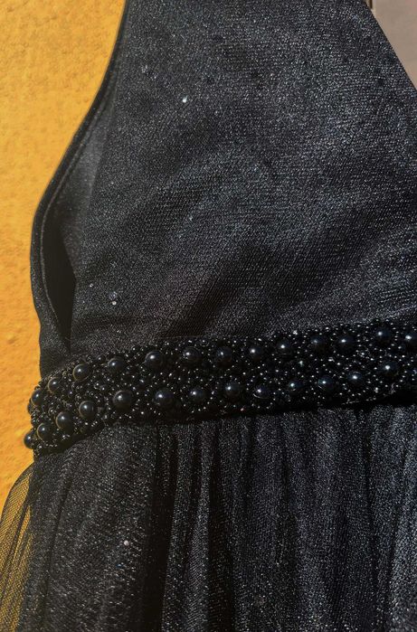 Vestido comprido preto