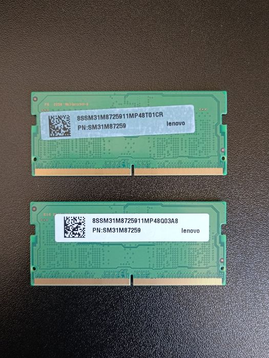 »Оперативна пам'ять DDR5 16 Gb (2x8) Samsung 4800 SODIM ноутбук