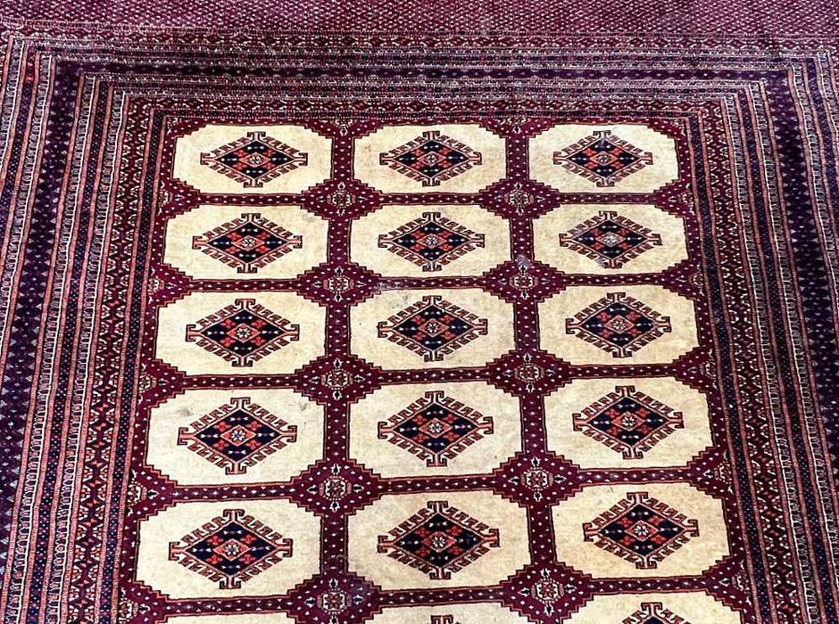 Tapete BOCHARA Paquistanês em lã, 280cm x 190cm (PERFEITO - COMO NOVO)