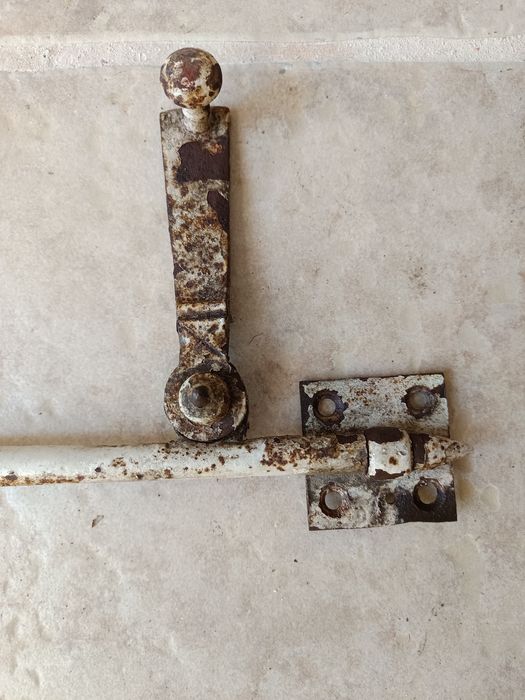 Conjunto de ferragens vintage/porta madeira