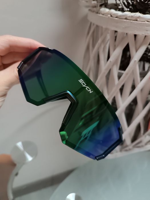 Nowe okulary sportowe przeciwsłoneczne rowerowe górskie do biegania damskie męskie czarne