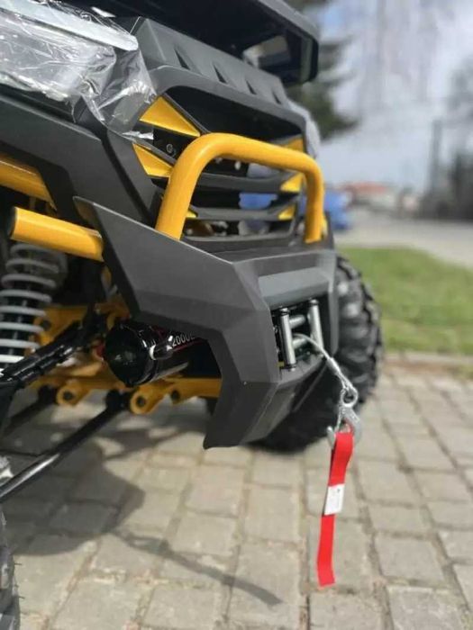 Квадроцикл SharX 250 Желтый | Титановые диски | Лебедка | Shark
