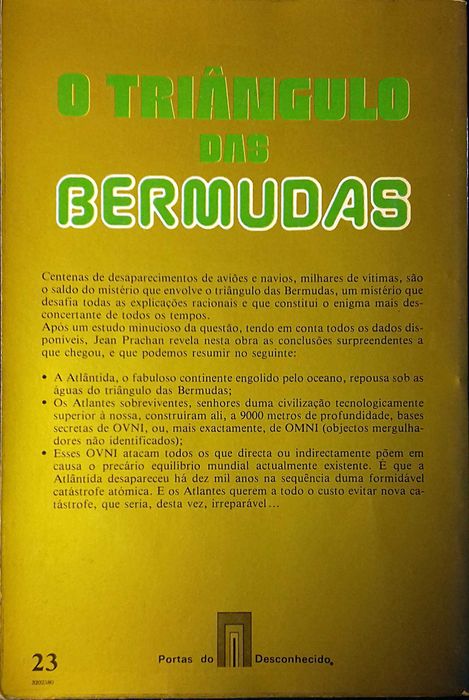 Prachan. O Triangulo das Bermudas Base Secreta dos OVNIS Inclui Portes