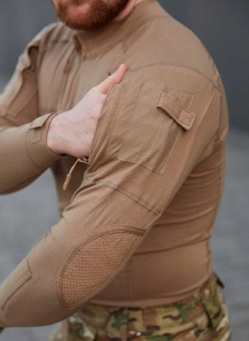 Тактичний убакс з довгим рукавом армійський убакс койот бойова сорочка