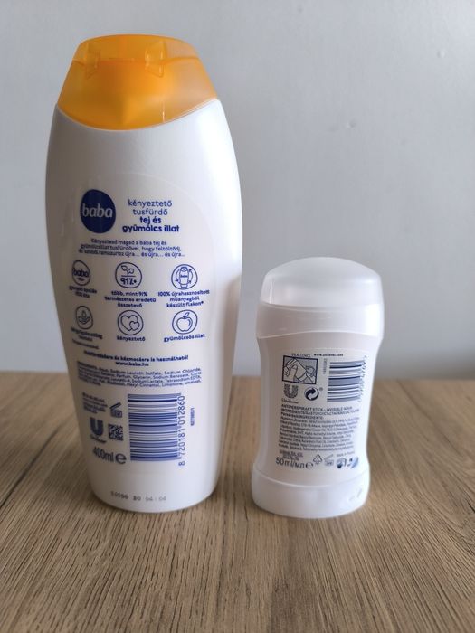 Żel i antiperspirant