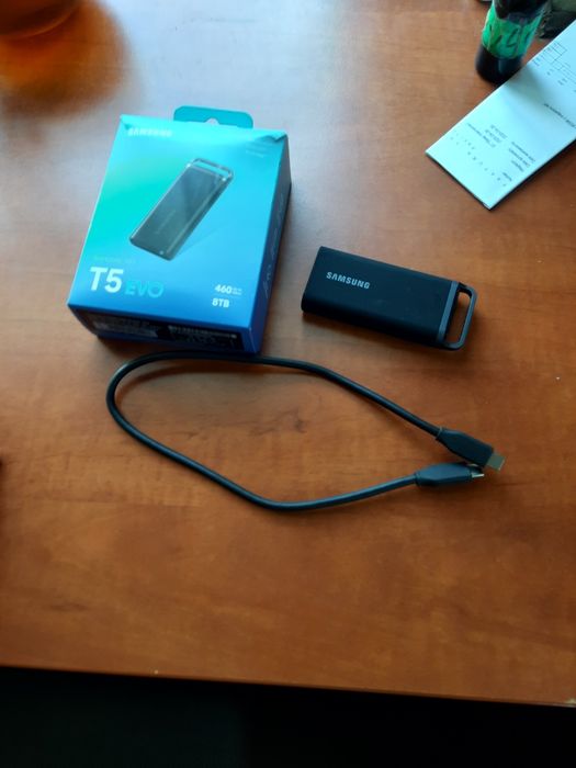 Dysk zewnętrzny,8tb.samsung T5 EVO,usb-c 3.2.Gwarancja