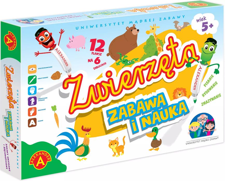 Uniwersytet Mądrej Zabawy. Zwierzęta. Alexander. Nowy Produkt