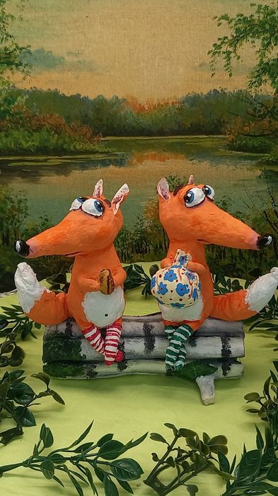 Ватные елочные игрушки