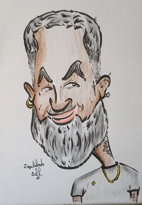 Art original cartoon 30x42cm