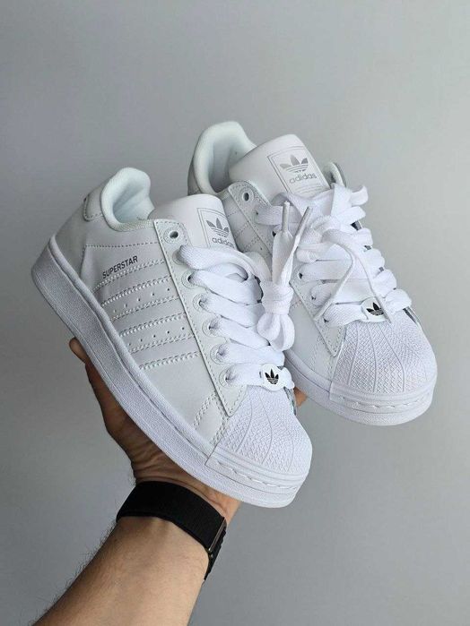 Кросівки Adidas Superstar White | кеди Адідас Суперстар білого кольору шкіряні