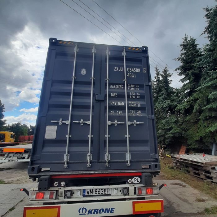 Kontener 40HC ONE WAY  antracyt RAL7016