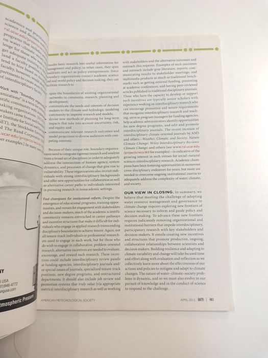 BAMS - Bulletin of The American meteorological society

Volume 93 Numb