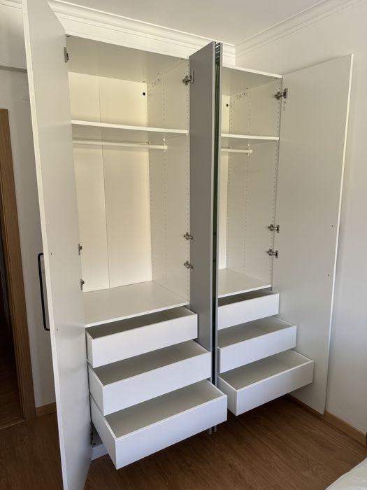 Armário Roupeiro Ikea Pax com espelho (2 unidades)