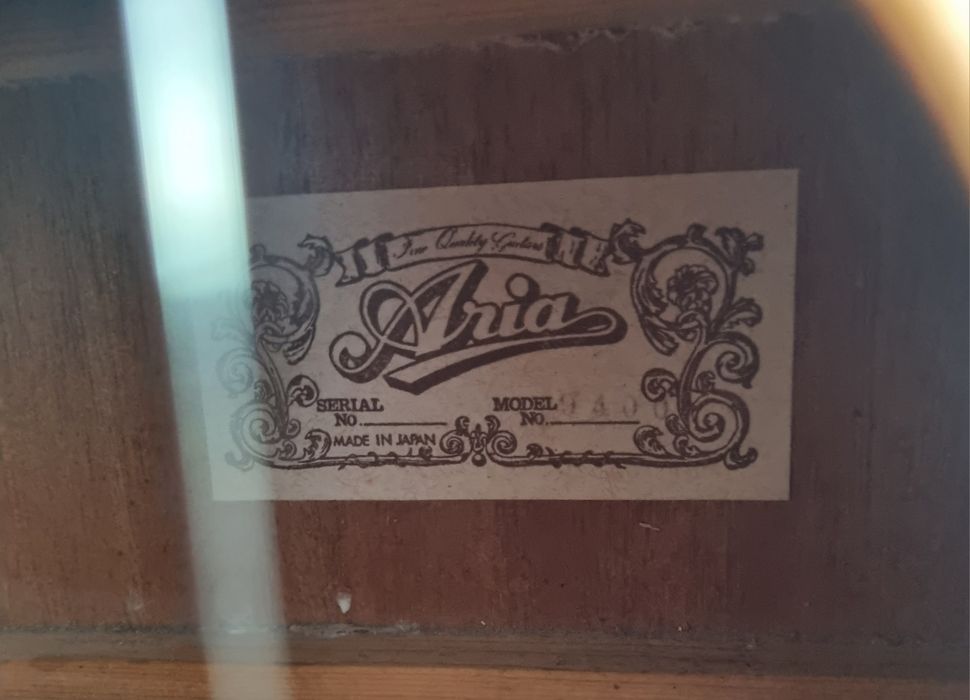 Aria 9400  gitara akustyczna! Lata 1970!rewelacyjne brzmienie!
