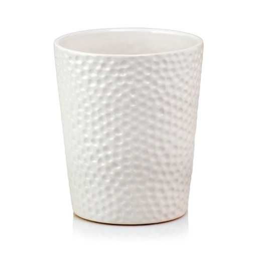 Osłonka Ceramiczna Bubble Orchid Storczyk Biała 13cm d12 Polnix