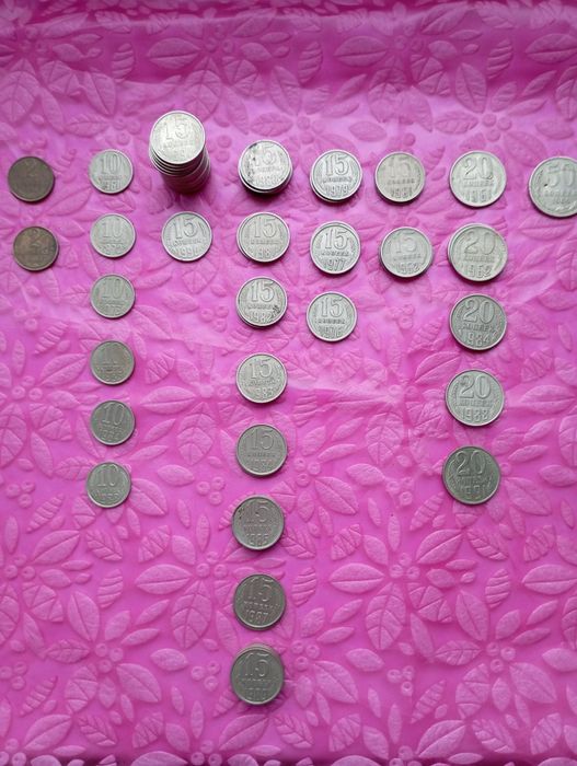 Коллекція монет СРСР, України, іноземні, росії різних часів та номінал