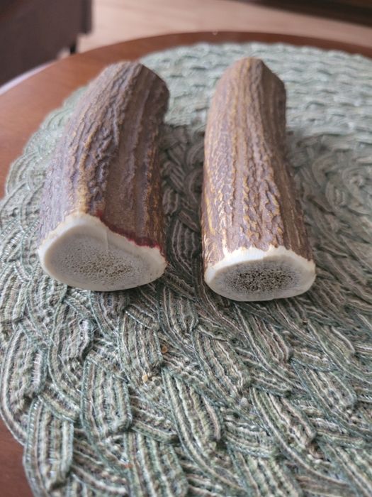 2 szt. Gryzaki z  poroża z jelenia