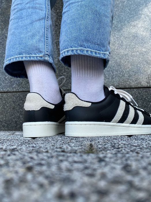 Кросівки Adidas Superstar Black/Beige premium