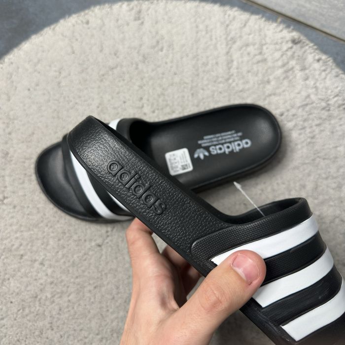 Тапки Adidas Adilette Aqua Black&White / Всі розміри