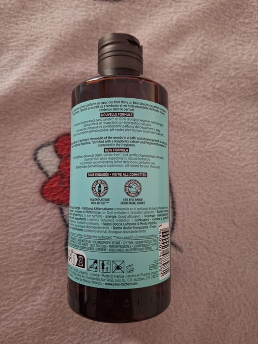 Gel de Banho Framboesa & Hortelã Pimenta 400ml Yves Rocher