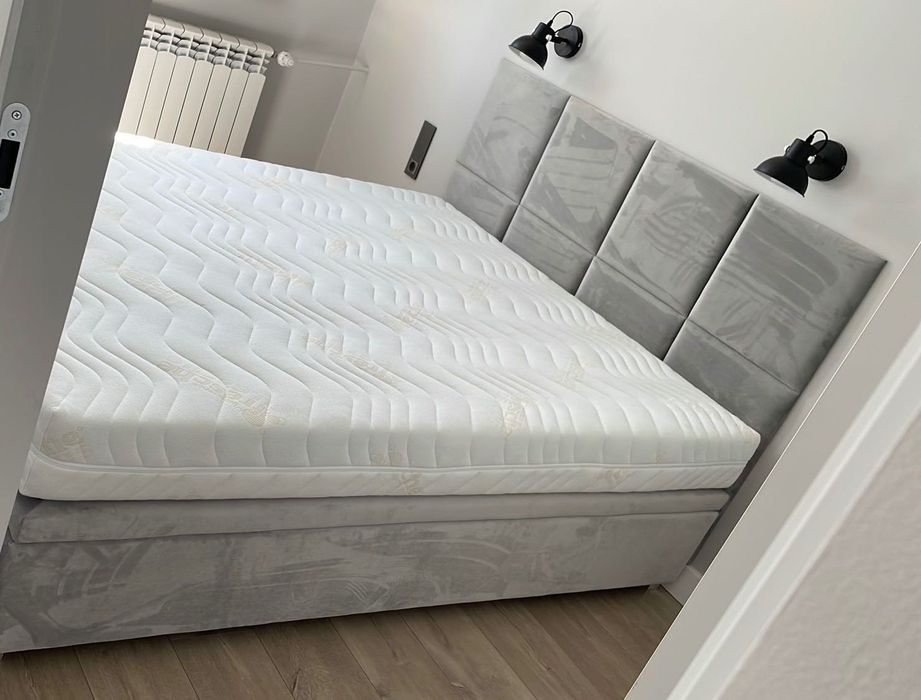 Łóżko sypialniane plus materac Agata meble 200x160