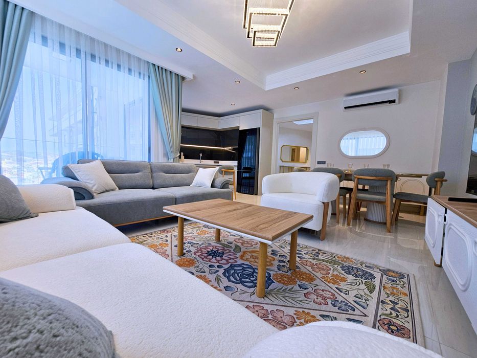 Квартира для большой семьи в премиум комплексе в Тюрклер, Алания D62